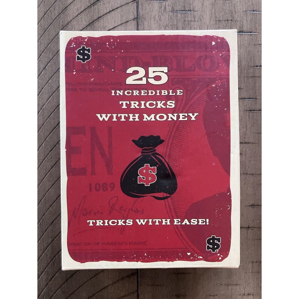Marvin’s Magic Abracadabra 25 Tricks With Money New Sealed Restoration Hardware